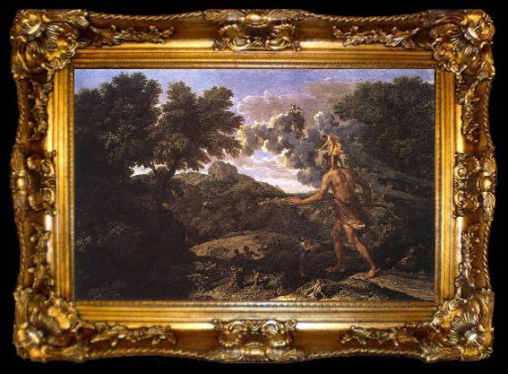 framed  Nicolas Poussin Landscape with Diana and Orion, ta009-2